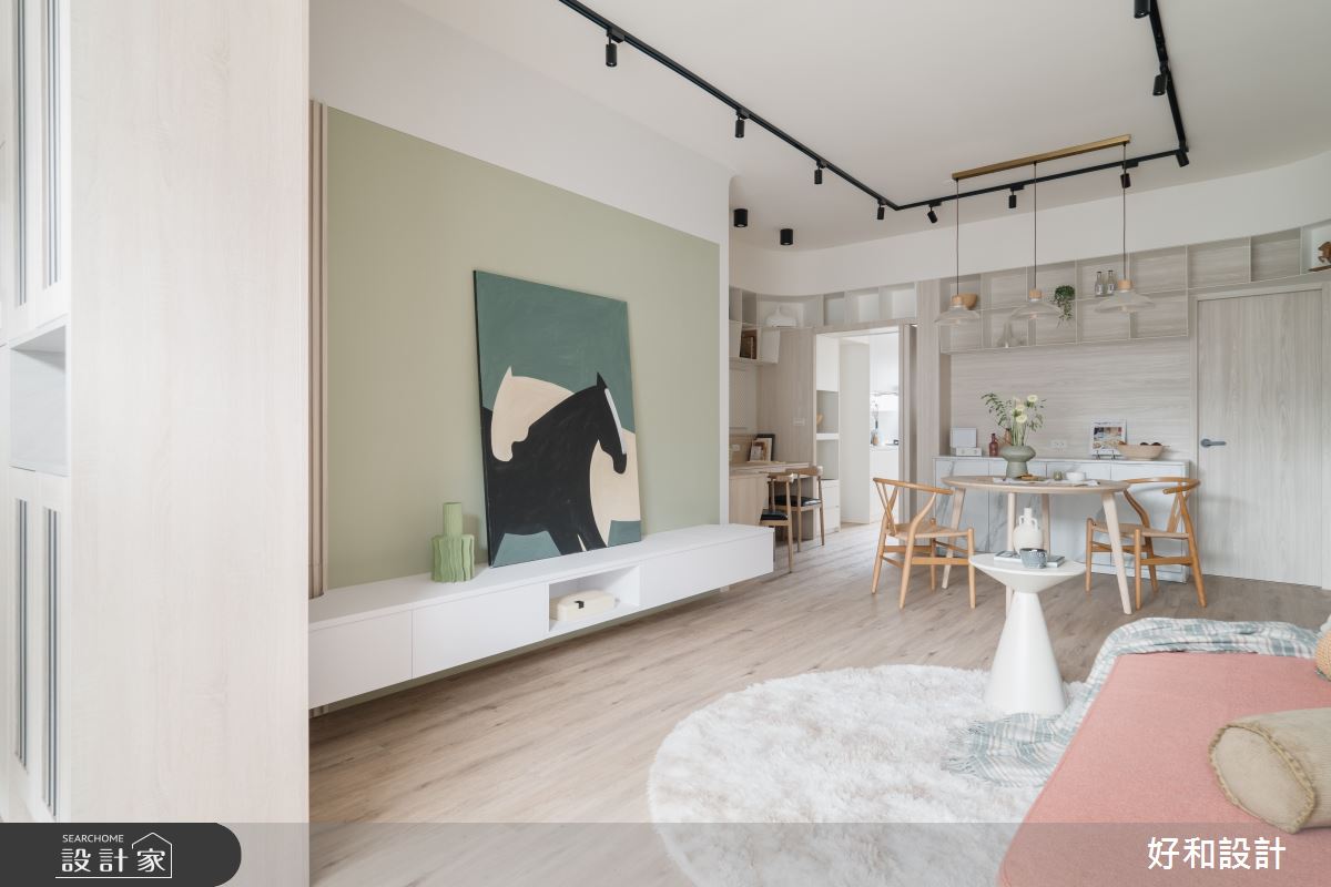24坪老屋(31~40年)＿現代風客廳餐廳書房案例圖片＿好和設計＿好和_日出日落| Everyday之6