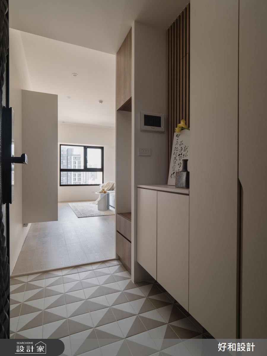 16坪預售屋＿北歐侘寂風玄關案例圖片＿好和設計＿好和_純粹| Simply之2