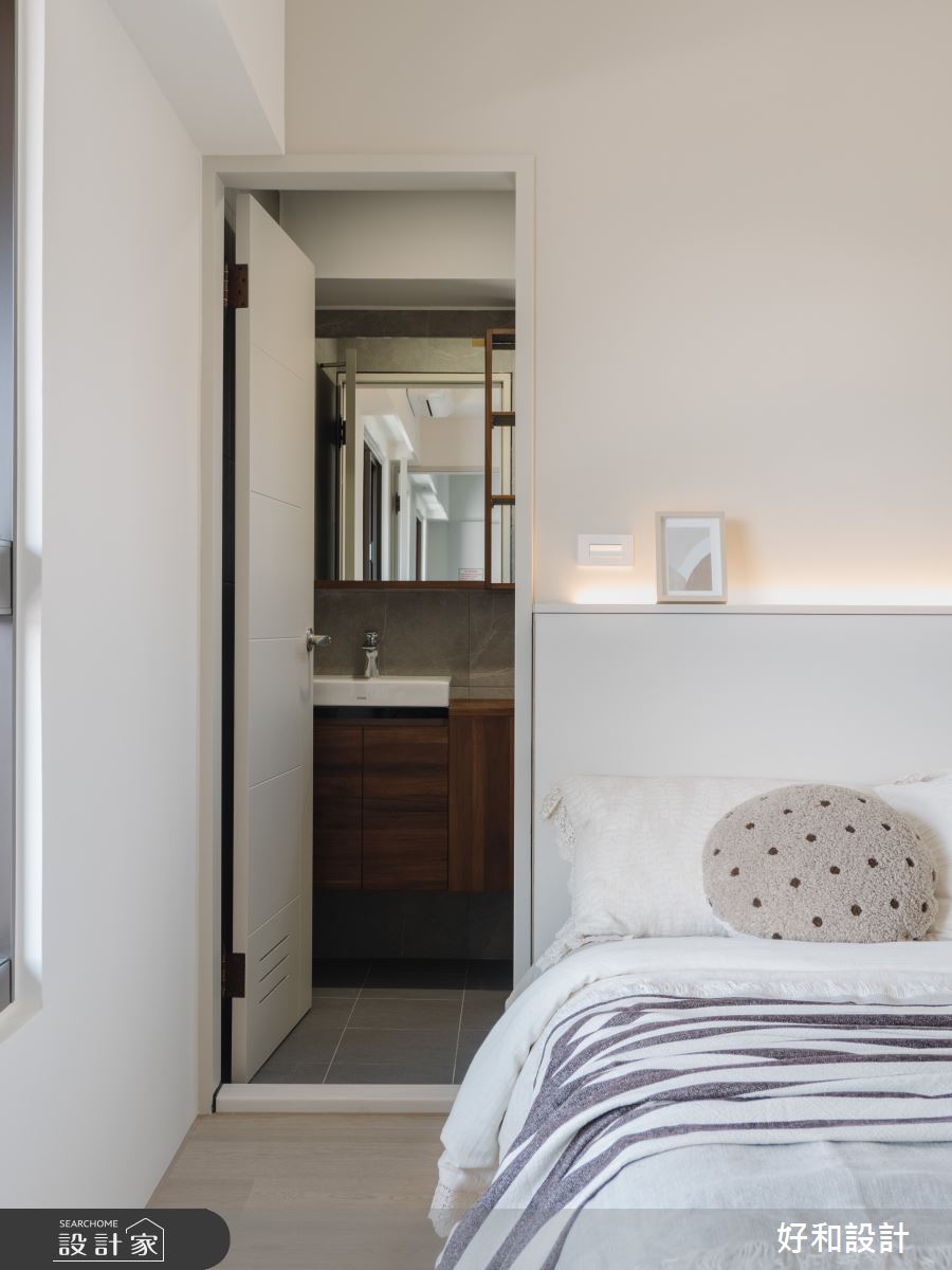 16坪預售屋＿北歐侘寂風臥室浴室案例圖片＿好和設計＿好和_純粹| Simply之25