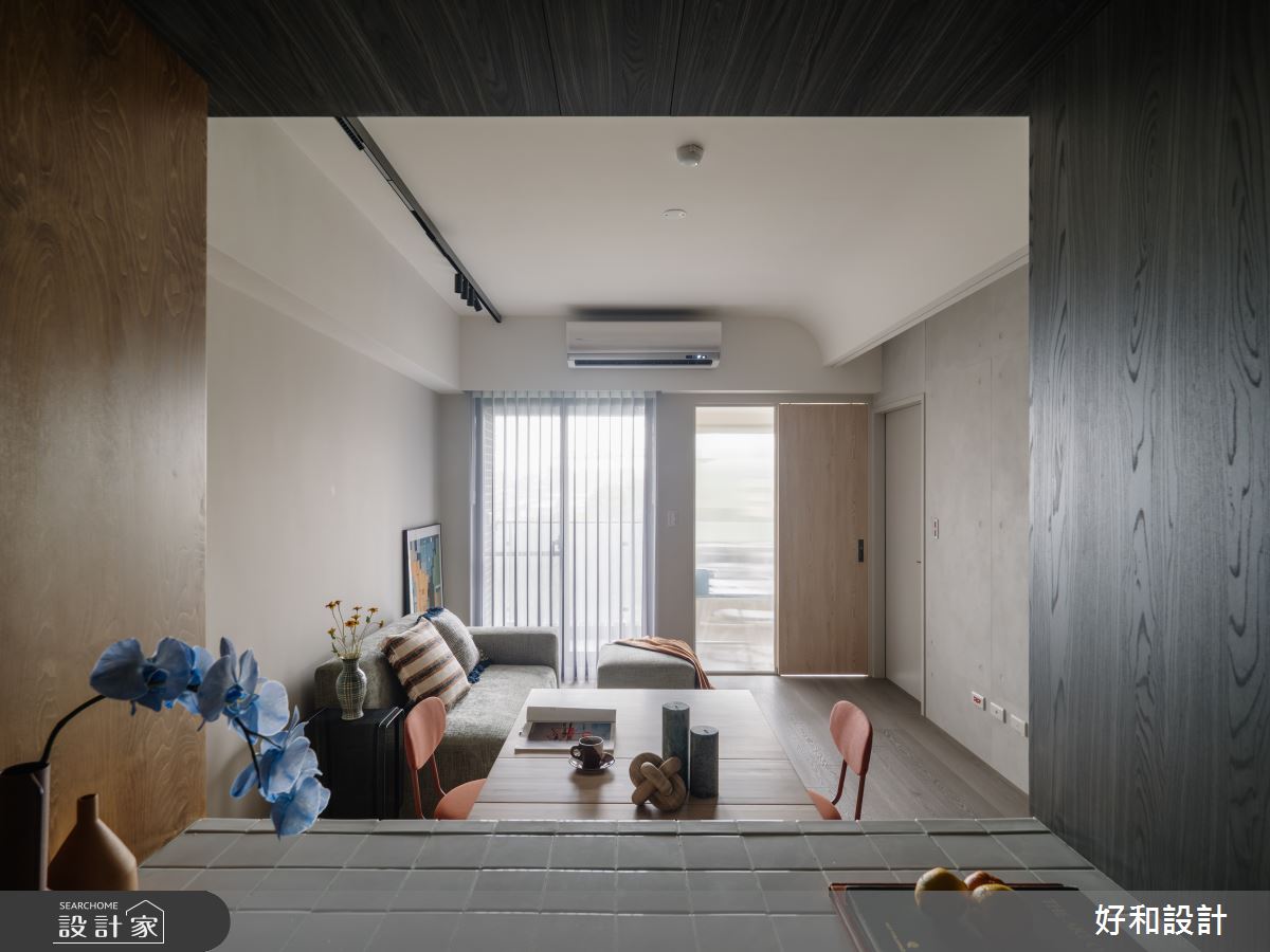 17坪預售屋＿復古混搭風客廳餐廳中島案例圖片＿好和設計＿好和_加減乘除| Mutiply之5