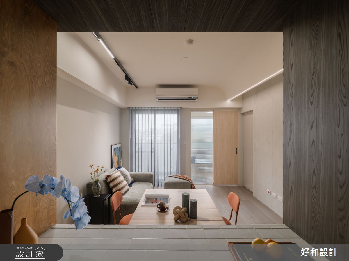 17坪預售屋＿復古混搭風客廳餐廳中島案例圖片＿好和設計＿好和_加減乘除| Mutiply之6