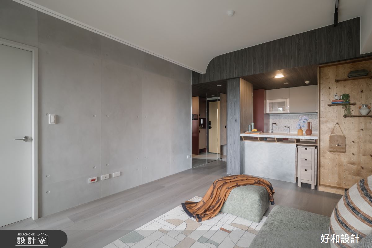 17坪預售屋＿復古混搭風客廳餐廳中島案例圖片＿好和設計＿好和_加減乘除| Mutiply之8