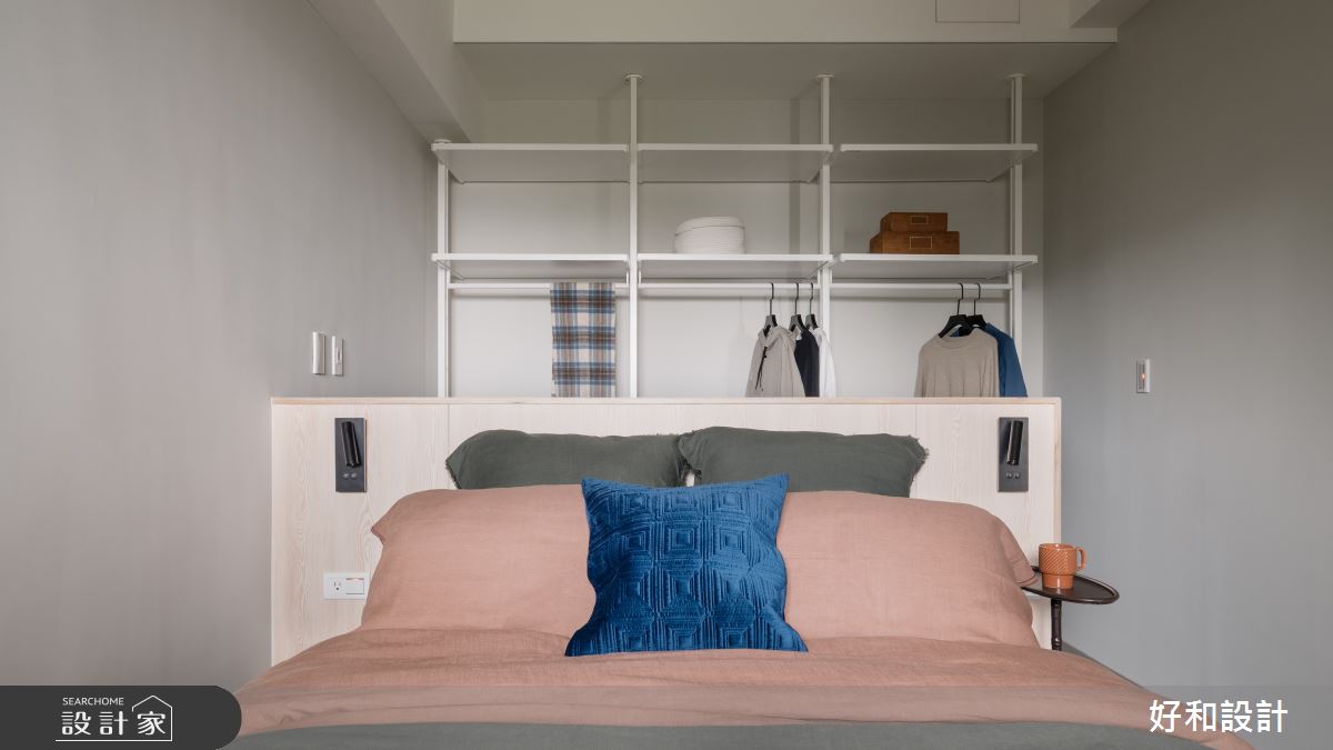 17坪預售屋＿復古混搭風臥室更衣間案例圖片＿好和設計＿好和_加減乘除| Mutiply之16
