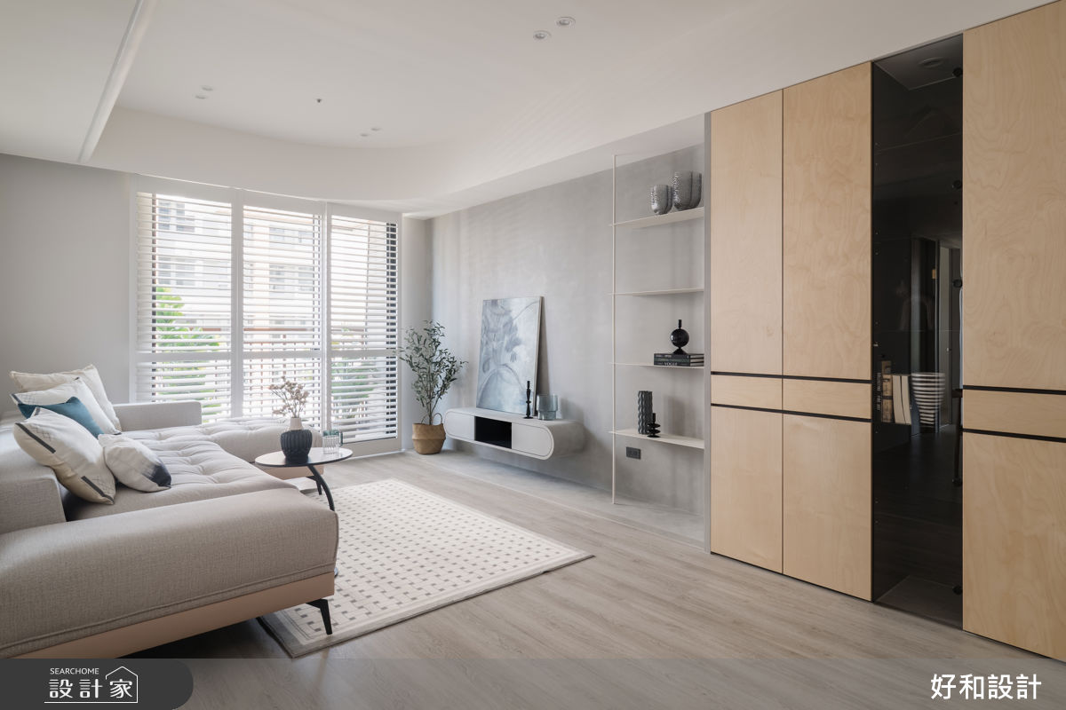 33坪預售屋＿混搭風客廳案例圖片＿好和設計＿好和_恆星3號| No.3之11