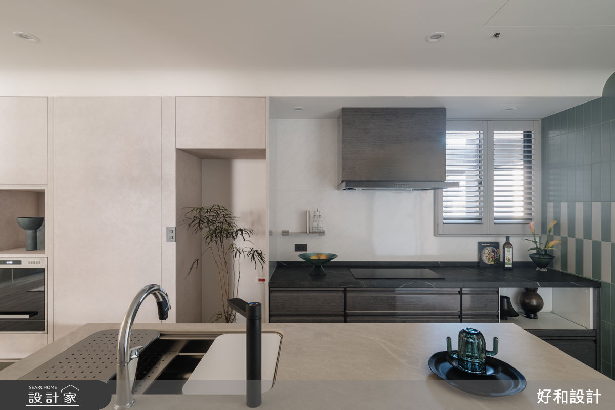 33坪預售屋＿混搭風廚房中島案例圖片＿好和設計＿好和_恆星3號| No.3之26