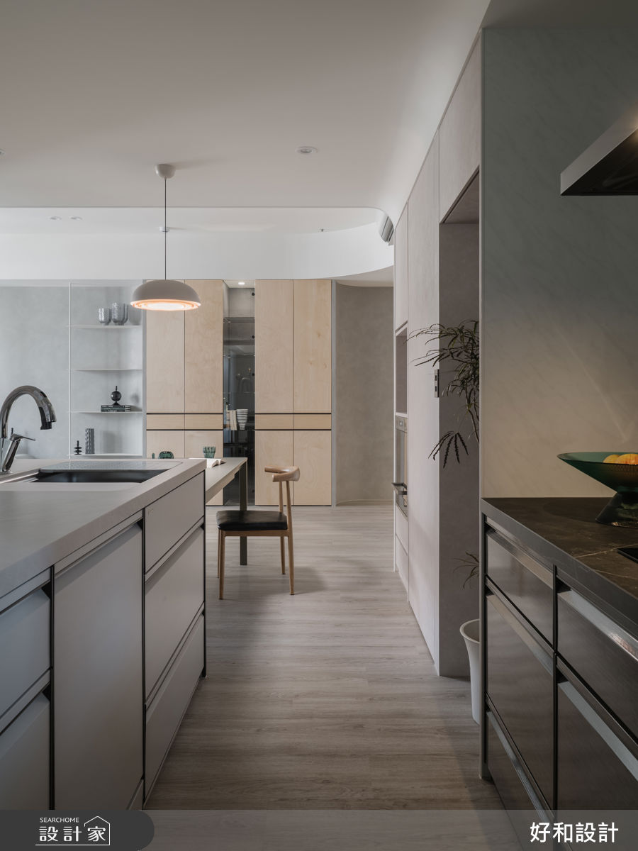 33坪預售屋＿混搭風廚房中島案例圖片＿好和設計＿好和_恆星3號| No.3之27