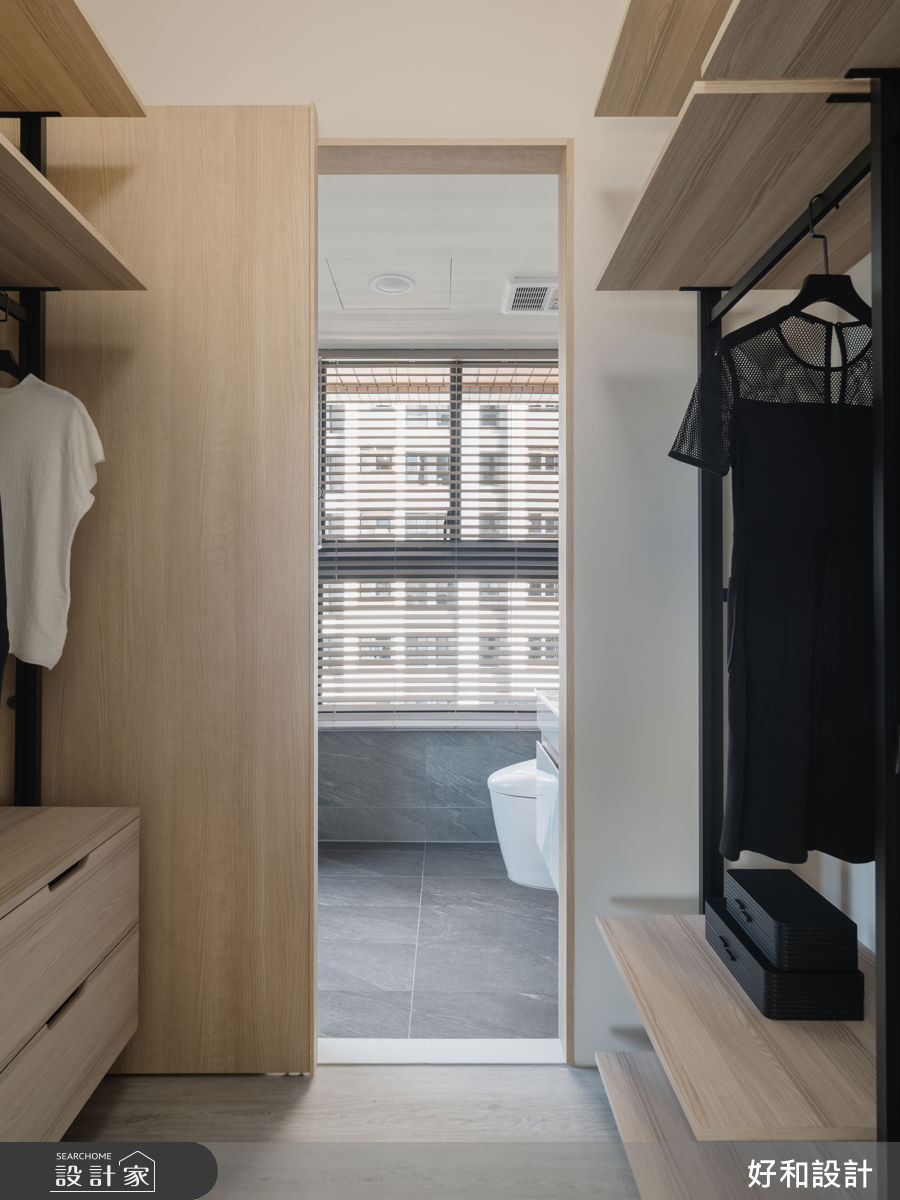33坪預售屋＿混搭風更衣間浴室案例圖片＿好和設計＿好和_恆星3號| No.3之31