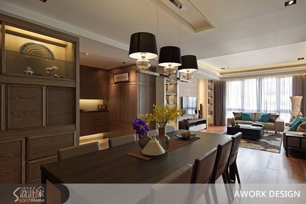 55坪新成屋(5年以下)＿新中式風案例圖片＿AWORK DESIGN而沃設計＿而沃_03之8