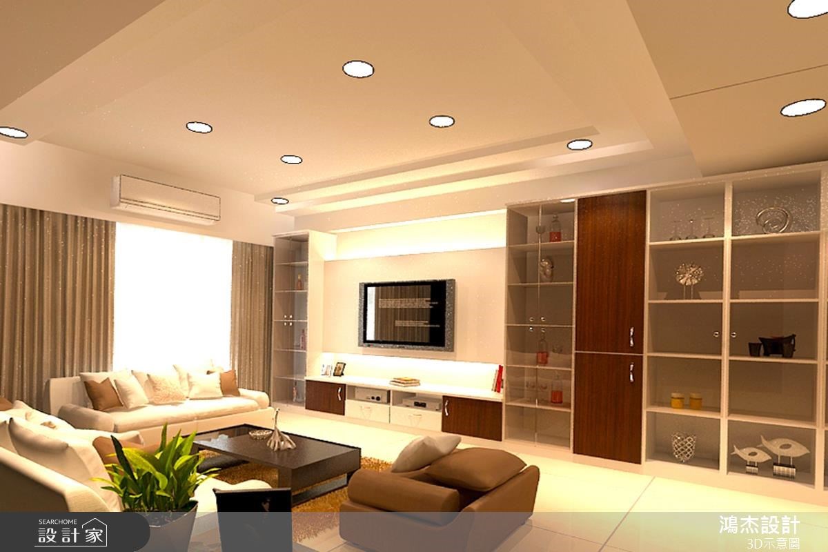 36坪新成屋(5年以下)＿混搭風客廳案例圖片＿鴻杰室內設計＿鴻杰_03之3