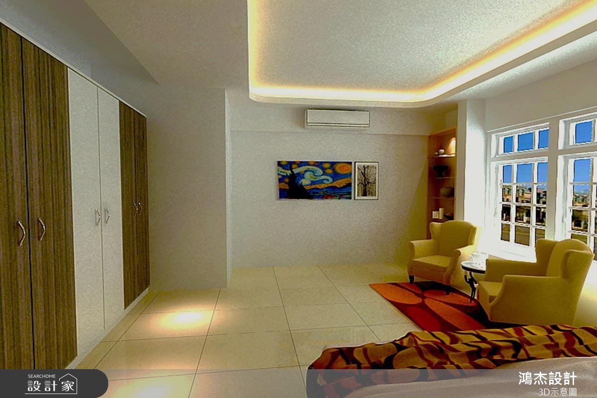 36坪新成屋(5年以下)＿混搭風臥室案例圖片＿鴻杰室內設計＿鴻杰_03之5