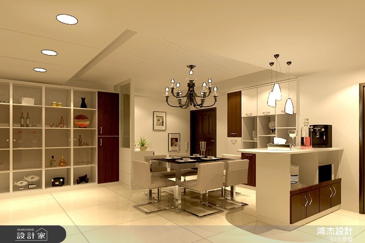 36坪新成屋(5年以下)＿混搭風餐廳案例圖片＿鴻杰室內設計＿鴻杰_03之2