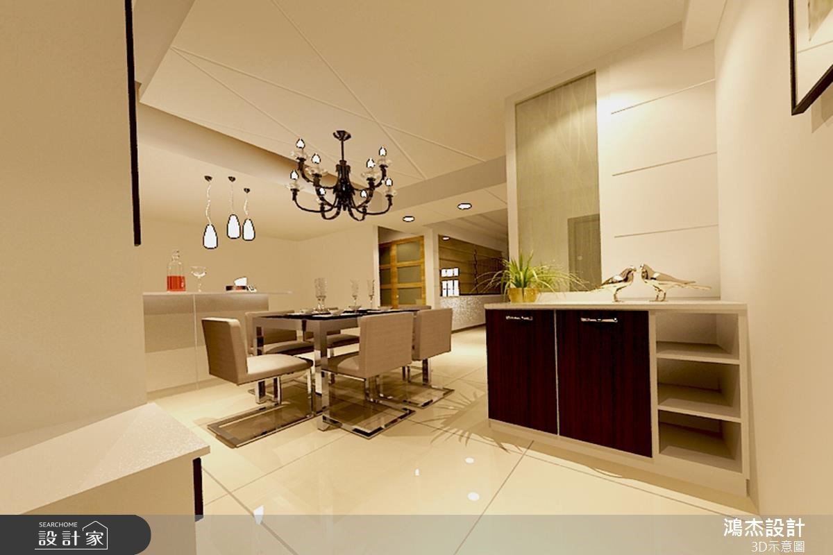 36坪新成屋(5年以下)＿混搭風玄關餐廳案例圖片＿鴻杰室內設計＿鴻杰_03之1