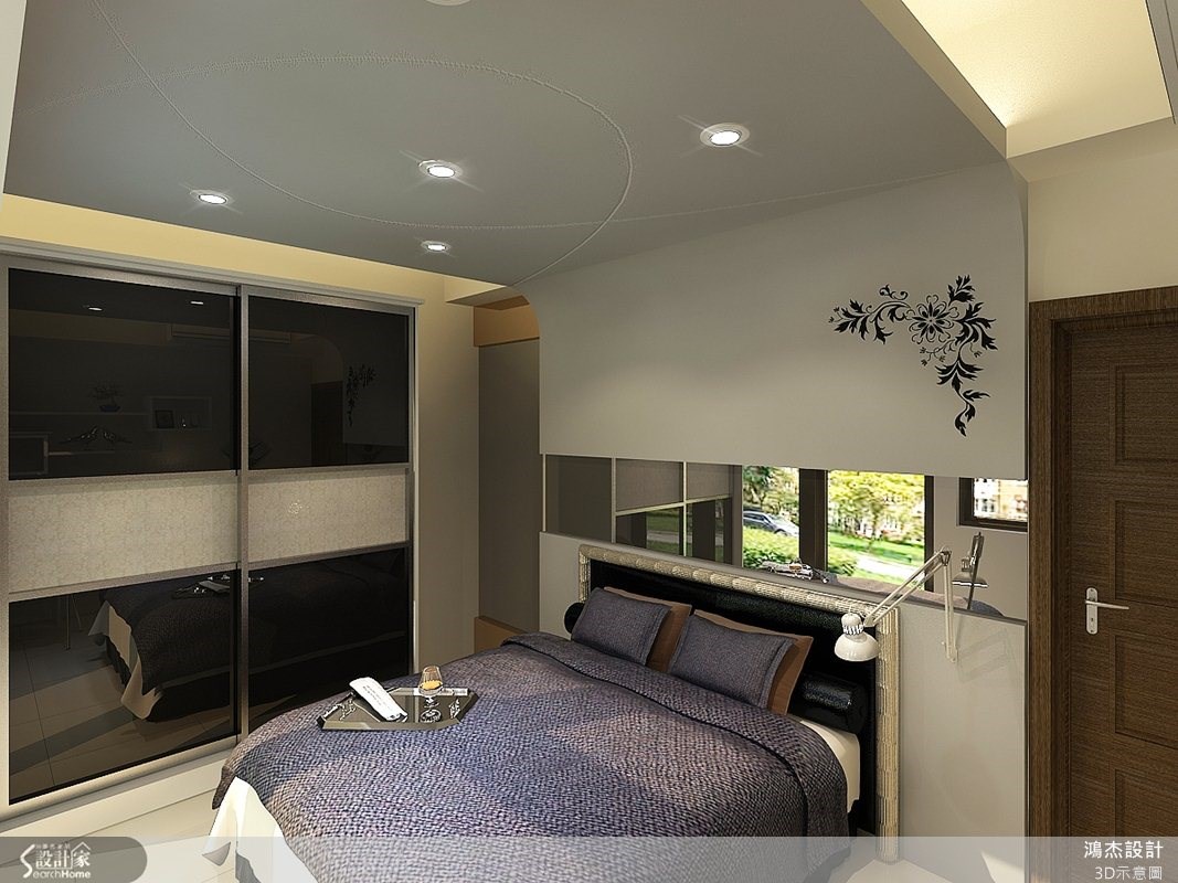 28坪新成屋(5年以下)＿現代風臥室案例圖片＿鴻杰室內設計＿鴻杰_04之5