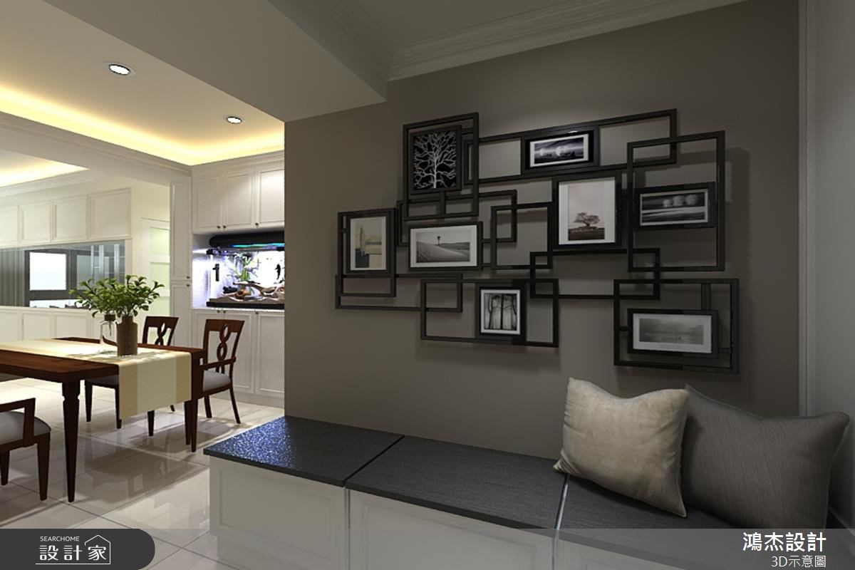 33坪新成屋(5年以下)＿混搭風玄關餐廳臥榻案例圖片＿鴻杰室內設計＿鴻杰_05之1