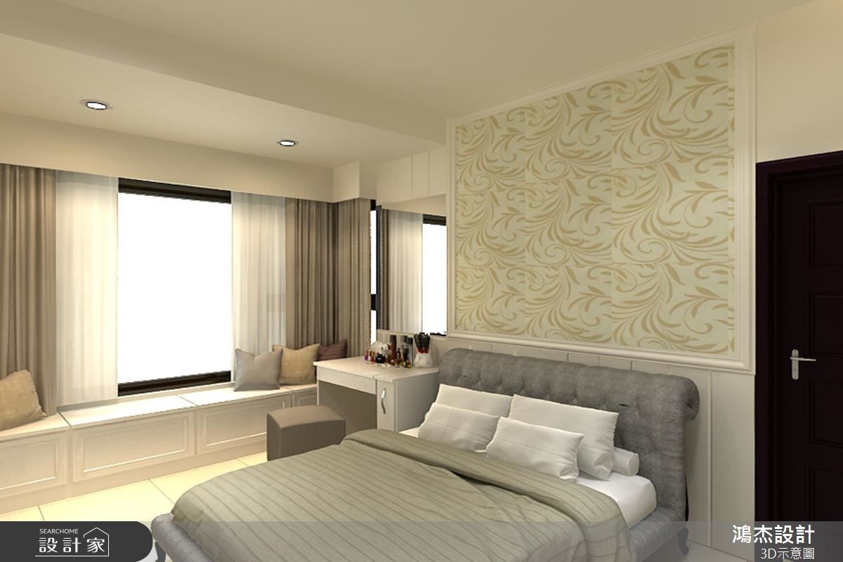 33坪新成屋(5年以下)＿混搭風臥室臥榻案例圖片＿鴻杰室內設計＿鴻杰_05之6