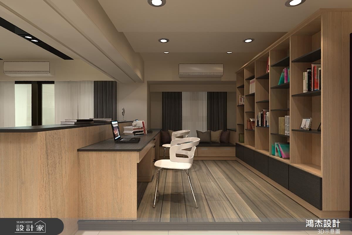 48坪新成屋(5年以下)＿混搭風書房臥榻案例圖片＿鴻杰室內設計＿鴻杰_06之6