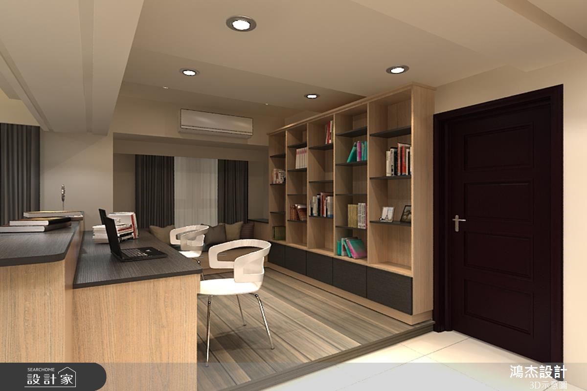 48坪新成屋(5年以下)＿混搭風書房臥榻案例圖片＿鴻杰室內設計＿鴻杰_06之7