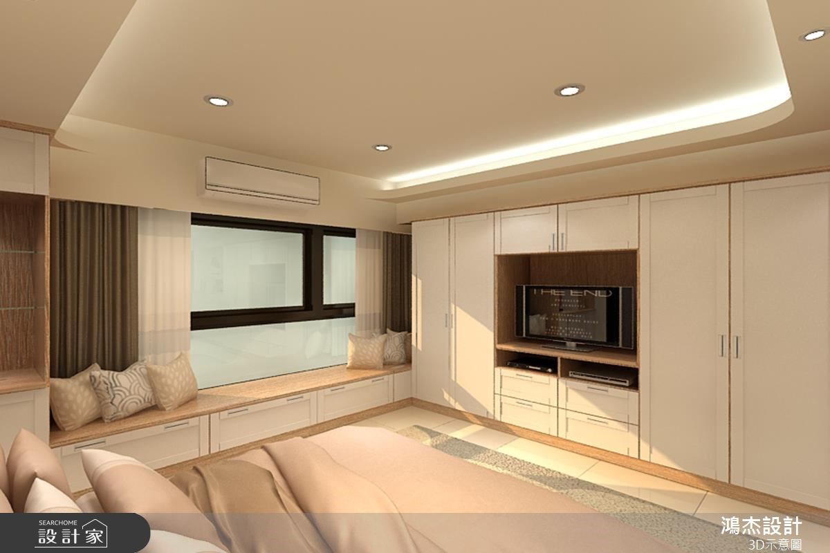 48坪新成屋(5年以下)＿混搭風臥室臥榻案例圖片＿鴻杰室內設計＿鴻杰_06之10