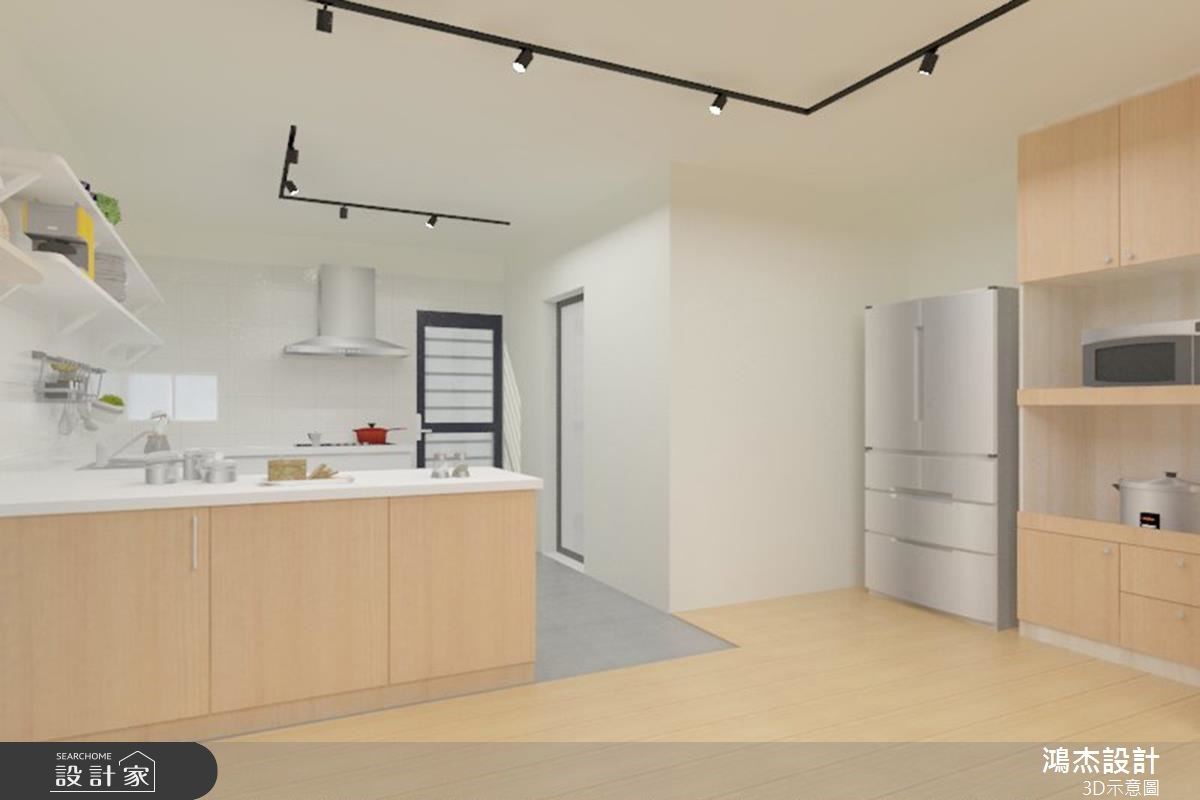 38坪老屋(16~30年)＿北歐風廚房吧檯案例圖片＿鴻杰室內設計＿鴻杰_08之9