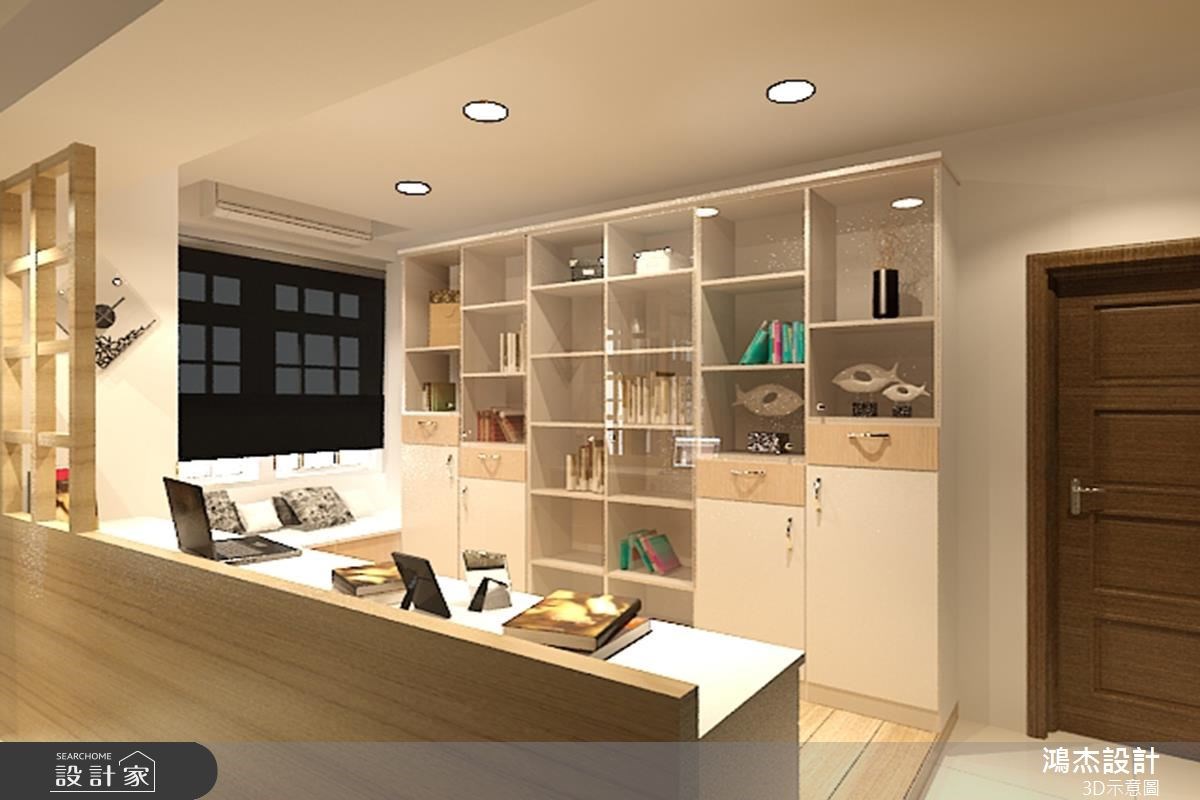 54坪老屋(16~30年)＿混搭風書房案例圖片＿鴻杰室內設計＿鴻杰_09之3
