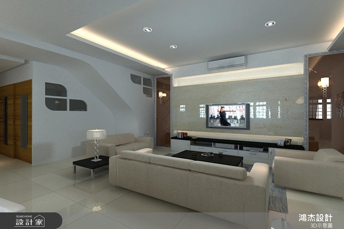 68坪新成屋(5年以下)＿奢華風客廳案例圖片＿鴻杰室內設計＿鴻杰_10之1