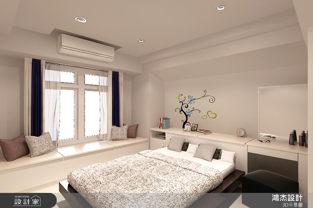 32坪新成屋(5年以下)＿現代風臥室臥榻案例圖片＿鴻杰室內設計＿鴻杰_11之5