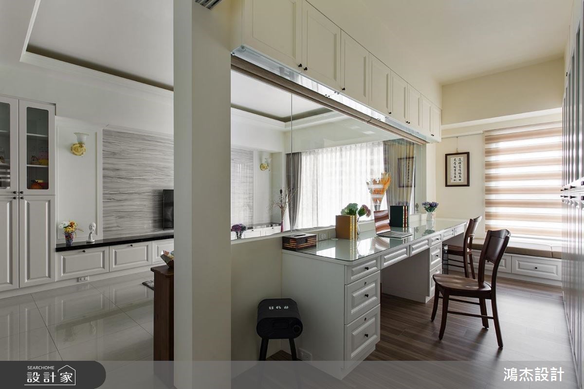 33坪新成屋(5年以下)＿混搭風客廳書房臥榻案例圖片＿鴻杰室內設計＿鴻杰_13之7