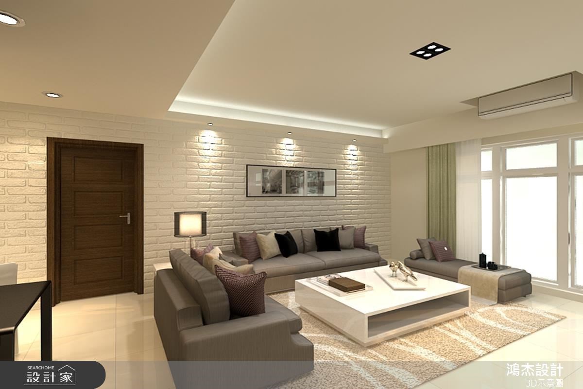 42坪新成屋(5年以下)＿混搭風客廳案例圖片＿鴻杰室內設計＿鴻杰_14之2