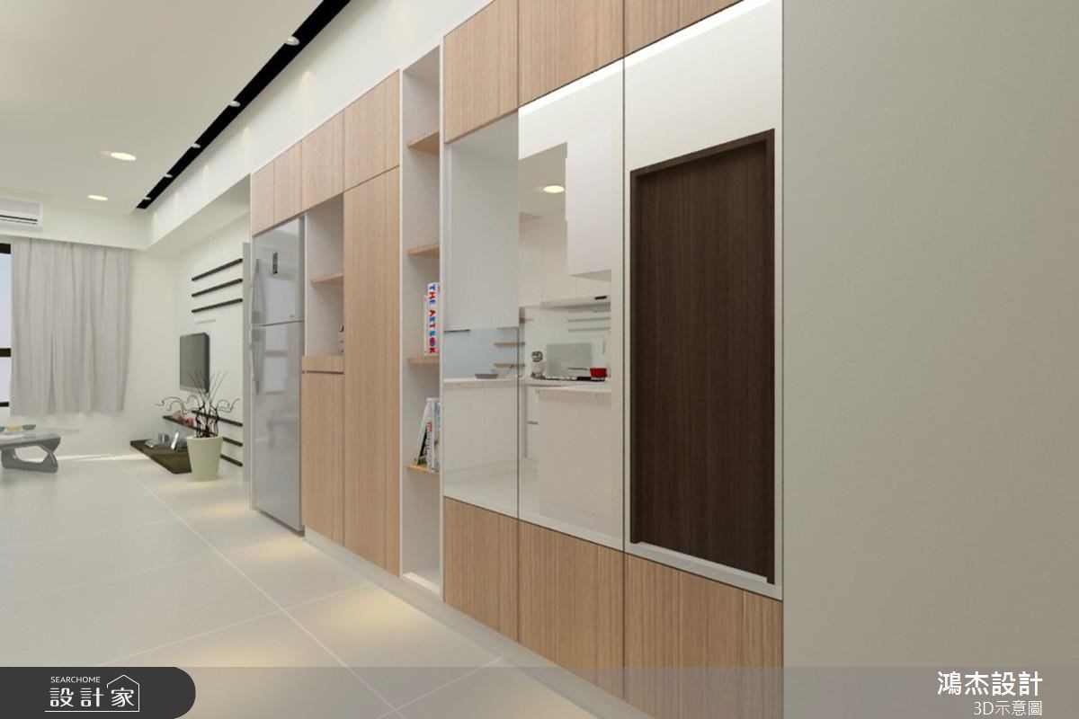 25坪新成屋(5年以下)＿混搭風走廊案例圖片＿鴻杰室內設計＿鴻杰_15之1