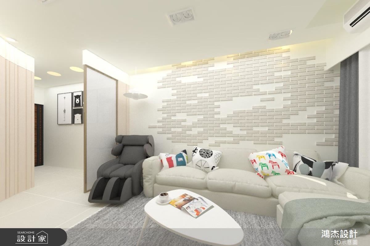 28坪新成屋(5年以下)＿現代風玄關客廳案例圖片＿鴻杰室內設計＿鴻杰_16之3