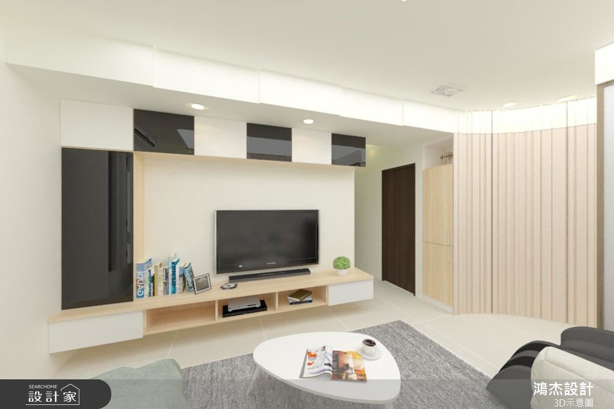 28坪新成屋(5年以下)＿現代風客廳案例圖片＿鴻杰室內設計＿鴻杰_16之4