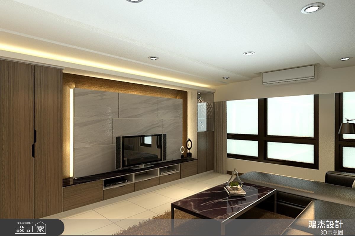 38坪中古屋(5~15年)＿混搭風客廳案例圖片＿鴻杰室內設計＿鴻杰_18之3