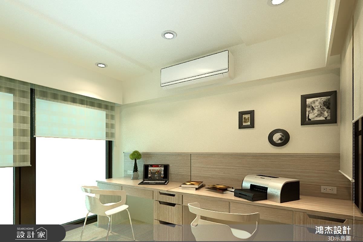 38坪中古屋(5~15年)＿混搭風書房案例圖片＿鴻杰室內設計＿鴻杰_18之7