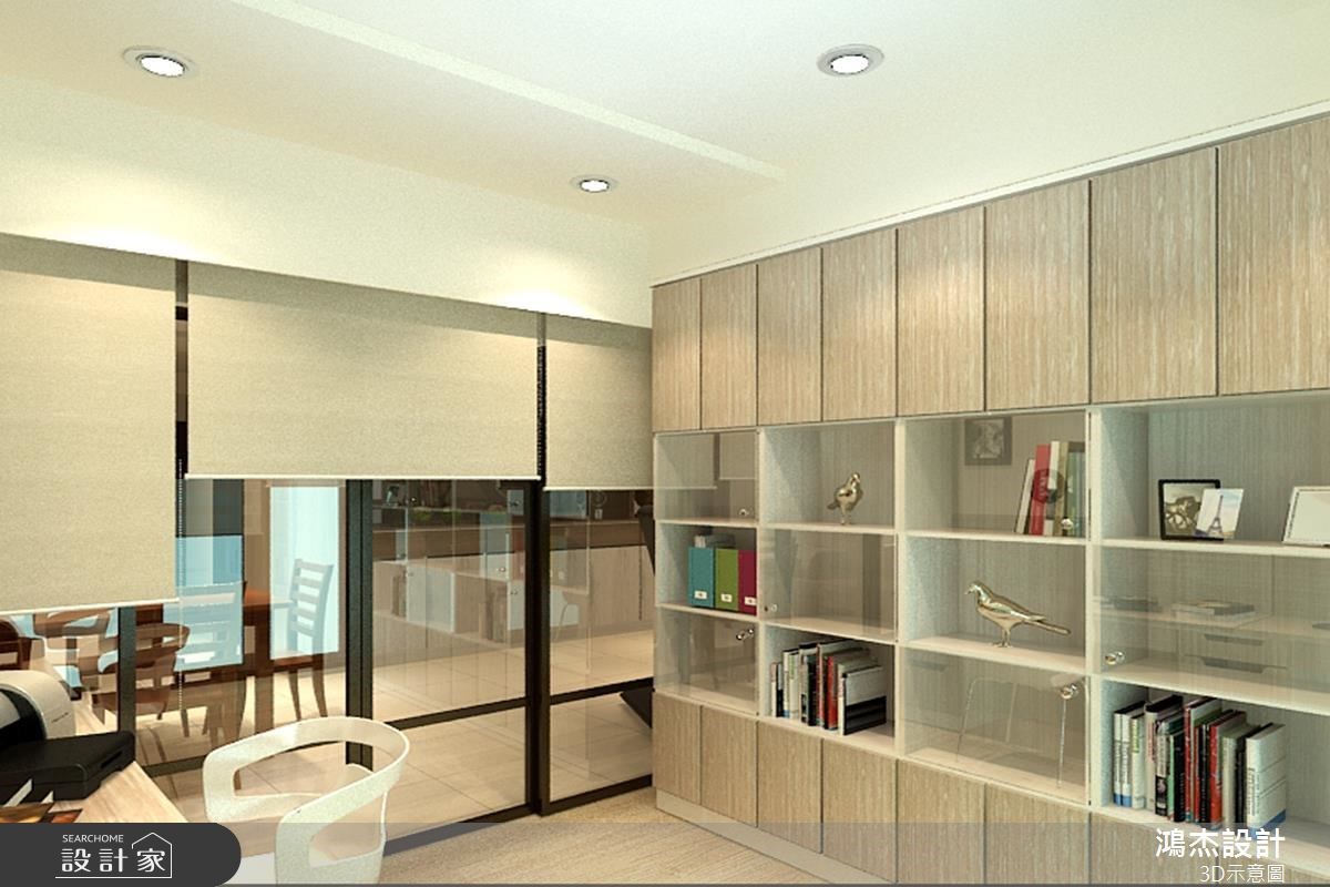 38坪中古屋(5~15年)＿混搭風書房案例圖片＿鴻杰室內設計＿鴻杰_18之8