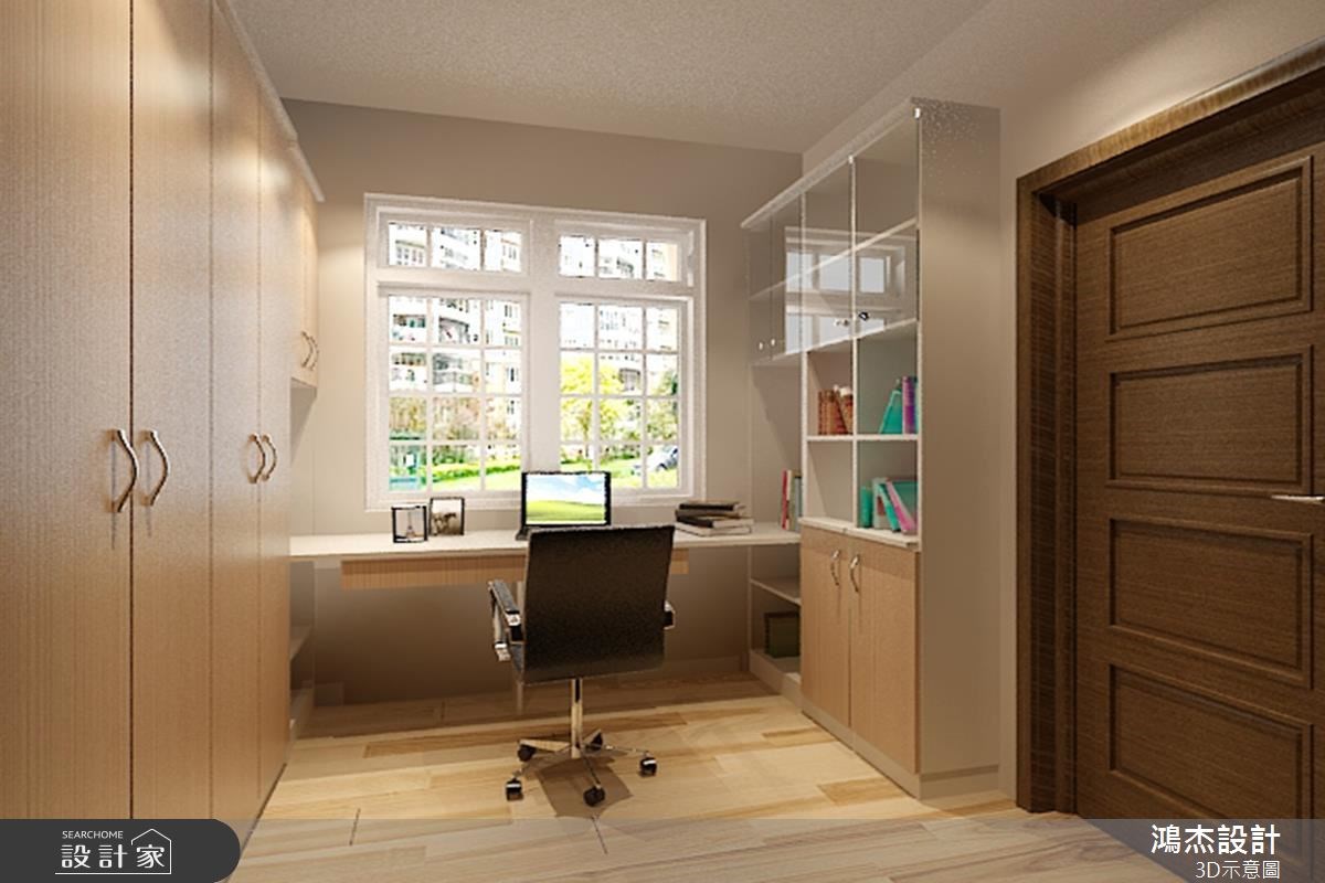 28坪新成屋(5年以下)＿現代風書房案例圖片＿鴻杰室內設計＿鴻杰_22之6