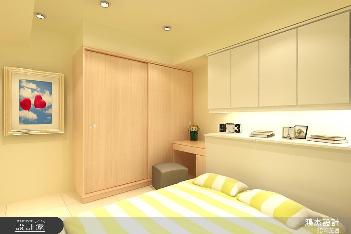 23坪新成屋(5年以下)＿簡約風臥室案例圖片＿鴻杰室內設計＿鴻杰_23之4