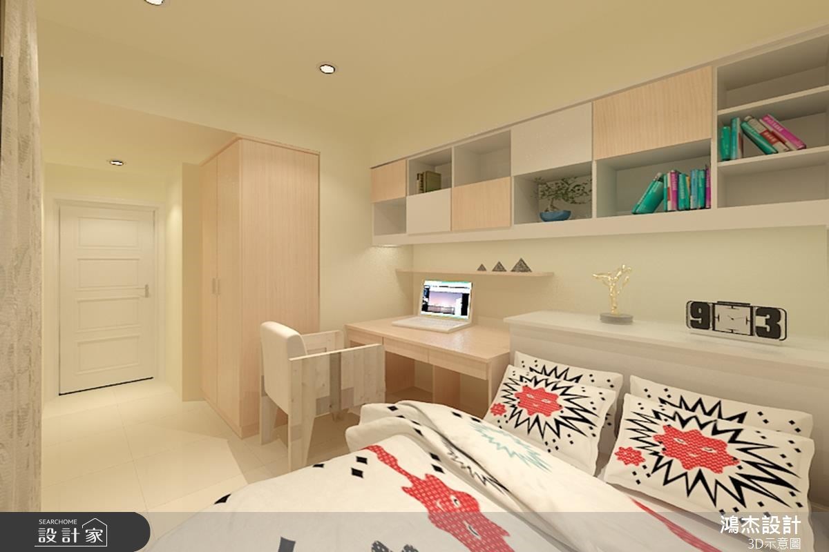 23坪新成屋(5年以下)＿簡約風臥室案例圖片＿鴻杰室內設計＿鴻杰_23之5