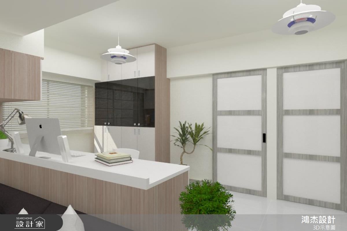 25坪老屋(16~30年)＿簡約風書房案例圖片＿鴻杰室內設計＿鴻杰_25之6