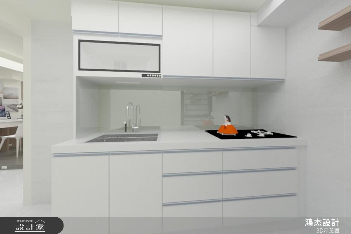 25坪老屋(16~30年)＿簡約風廚房案例圖片＿鴻杰室內設計＿鴻杰_25之10
