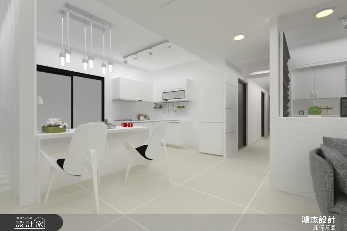 30坪新成屋(5年以下)＿現代風餐廳廚房走廊案例圖片＿鴻杰室內設計＿鴻杰_26之7