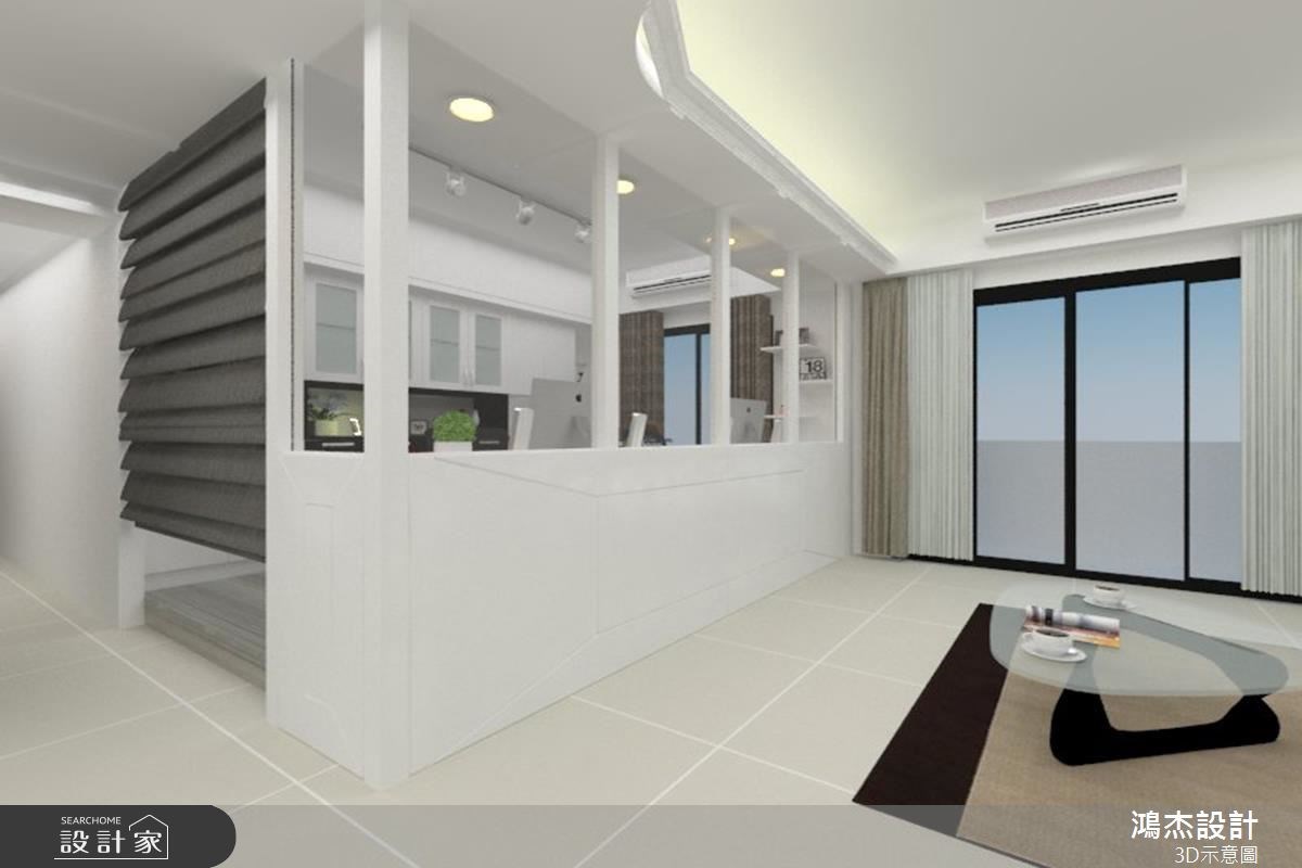 30坪新成屋(5年以下)＿現代風客廳書房案例圖片＿鴻杰室內設計＿鴻杰_26之8