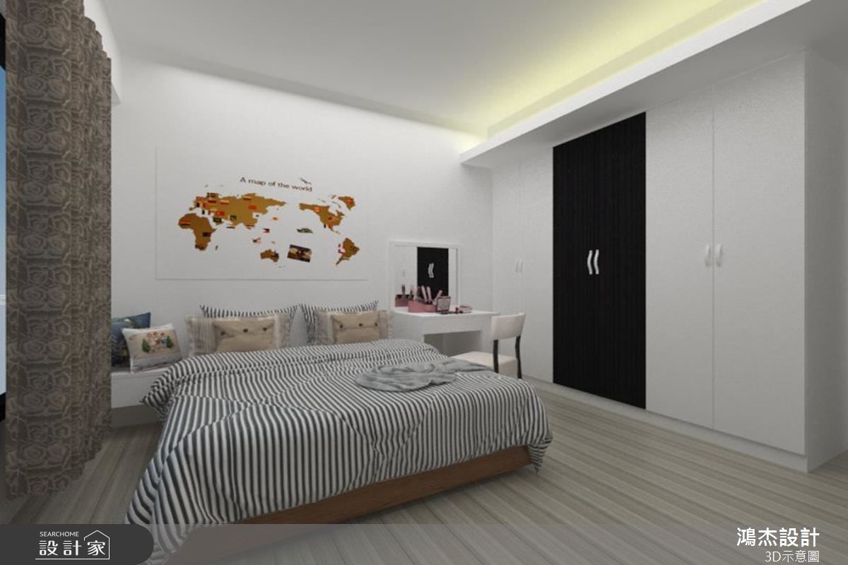 30坪新成屋(5年以下)＿現代風臥室案例圖片＿鴻杰室內設計＿鴻杰_26之11