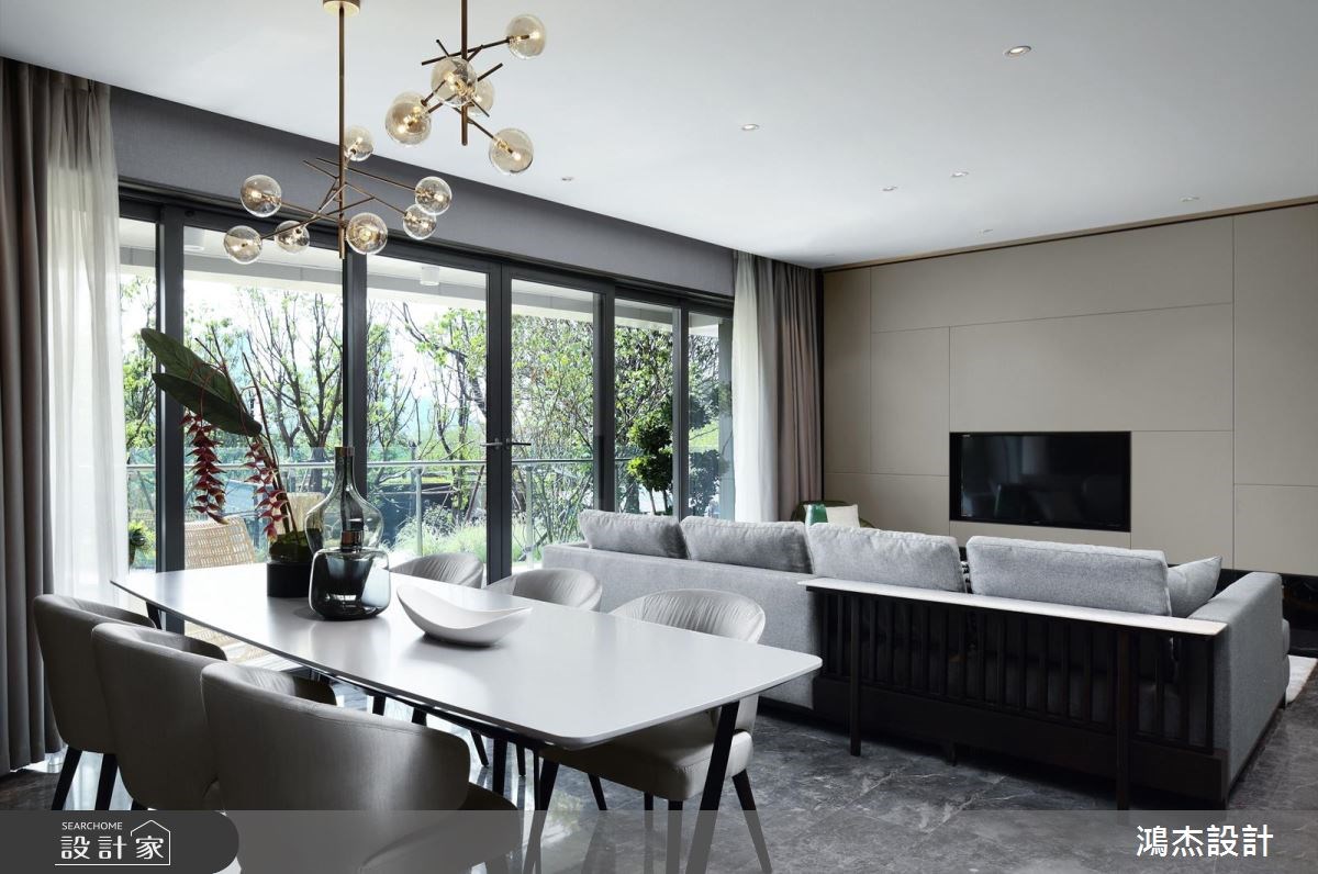 63坪新成屋(5年以下)＿現代風客廳餐廳案例圖片＿鴻杰室內設計＿鴻杰_27之6
