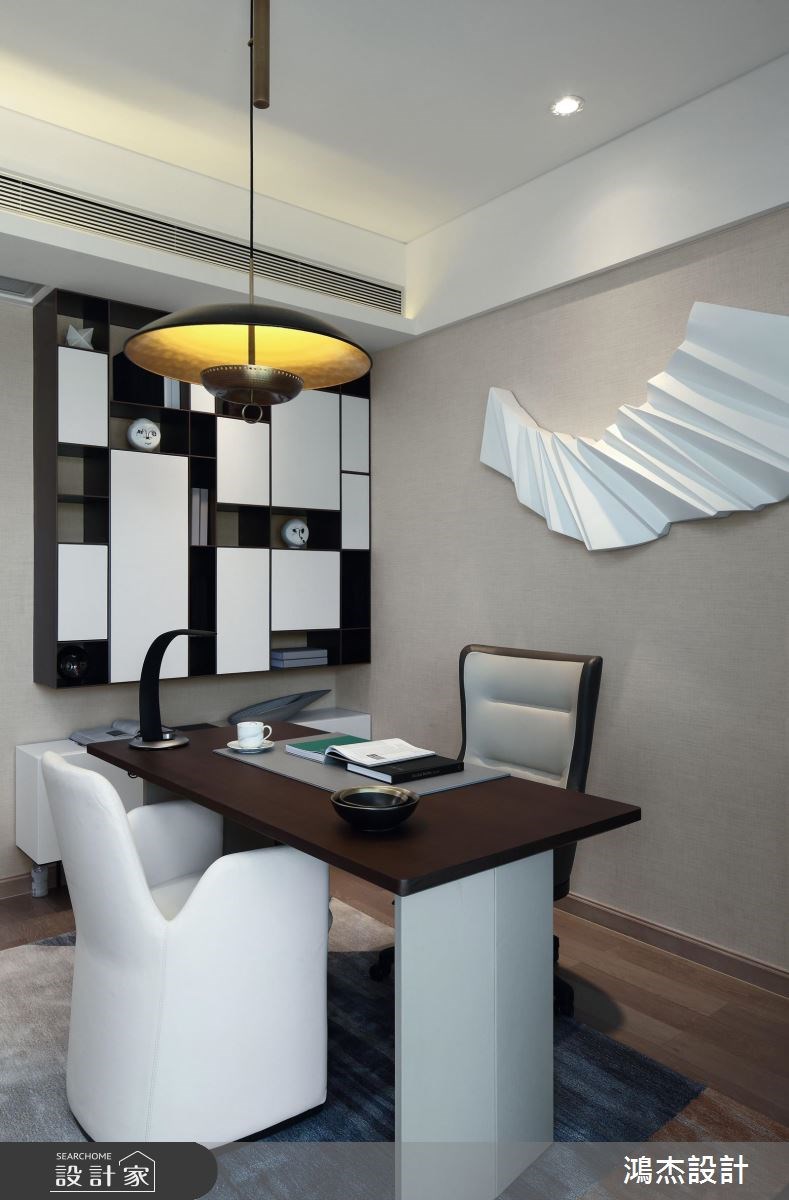 63坪新成屋(5年以下)＿現代風書房案例圖片＿鴻杰室內設計＿鴻杰_27之9