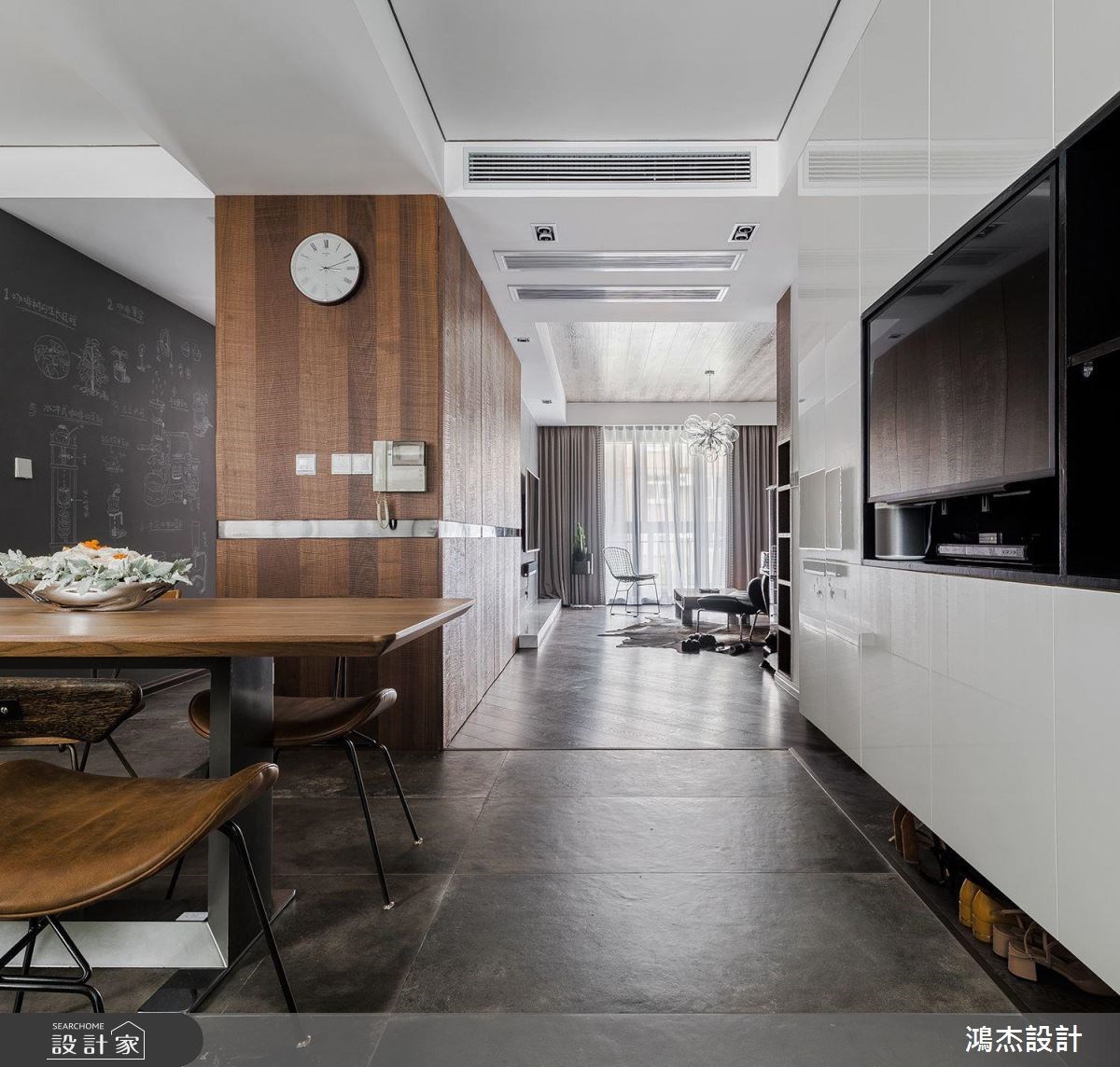 70坪新成屋(5年以下)＿工業風餐廳走廊案例圖片＿鴻杰室內設計＿鴻杰_28之3