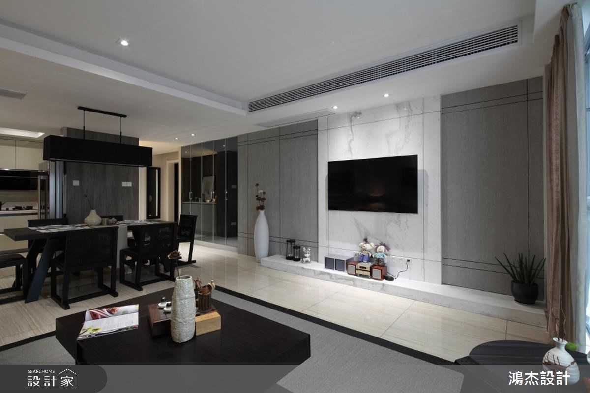 68坪新成屋(5年以下)＿混搭風客廳案例圖片＿鴻杰室內設計＿鴻杰_31之5