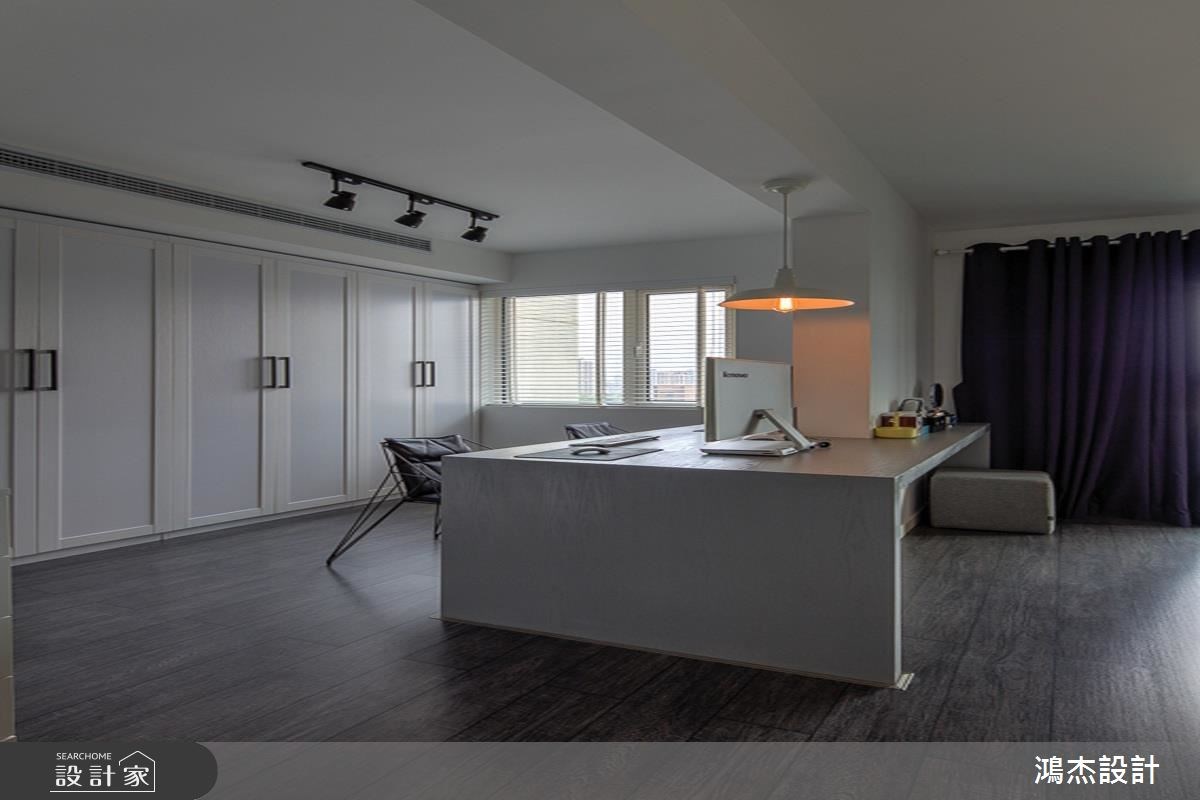 35坪新成屋(5年以下)＿混搭風工作區案例圖片＿鴻杰室內設計＿鴻杰_32之8