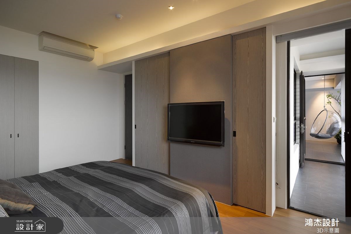 22坪中古屋(5~15年)＿混搭風臥室案例圖片＿鴻杰室內設計＿鴻杰_33之8