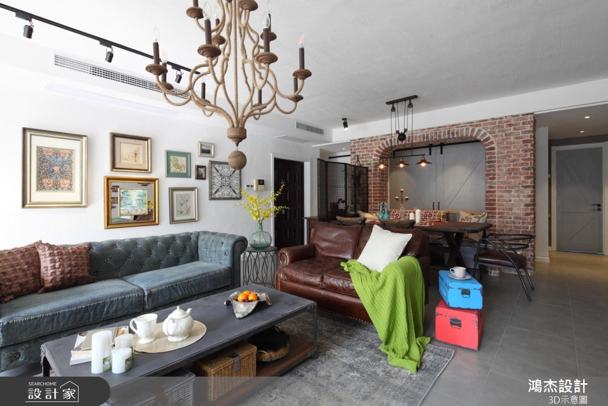 36坪老屋(16~30年)＿混搭風客廳案例圖片＿鴻杰室內設計＿鴻杰_36之2