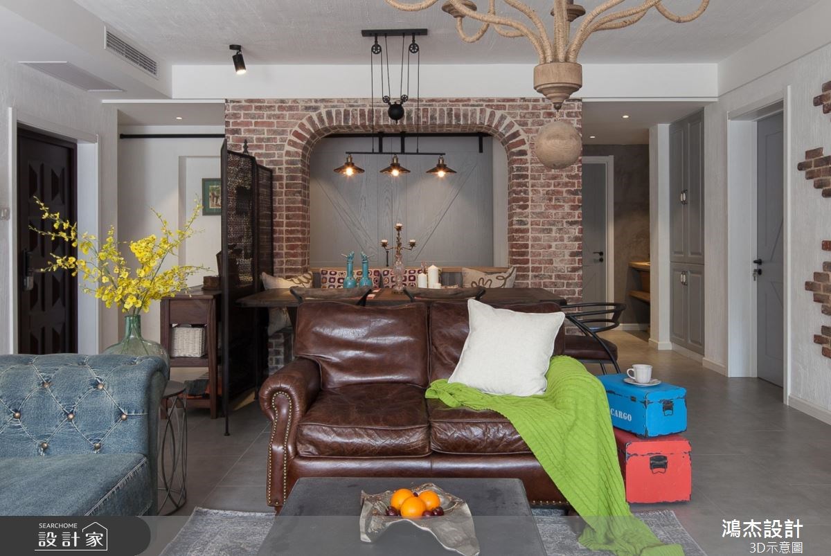 36坪老屋(16~30年)＿混搭風客廳案例圖片＿鴻杰室內設計＿鴻杰_36之5